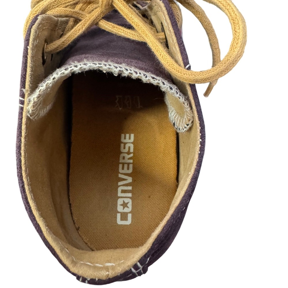 Converse‎ Chuck Taylor All Star Lux Wedge Plum Purple Suede Sneakers Womens 9 - Picture 8 of 9